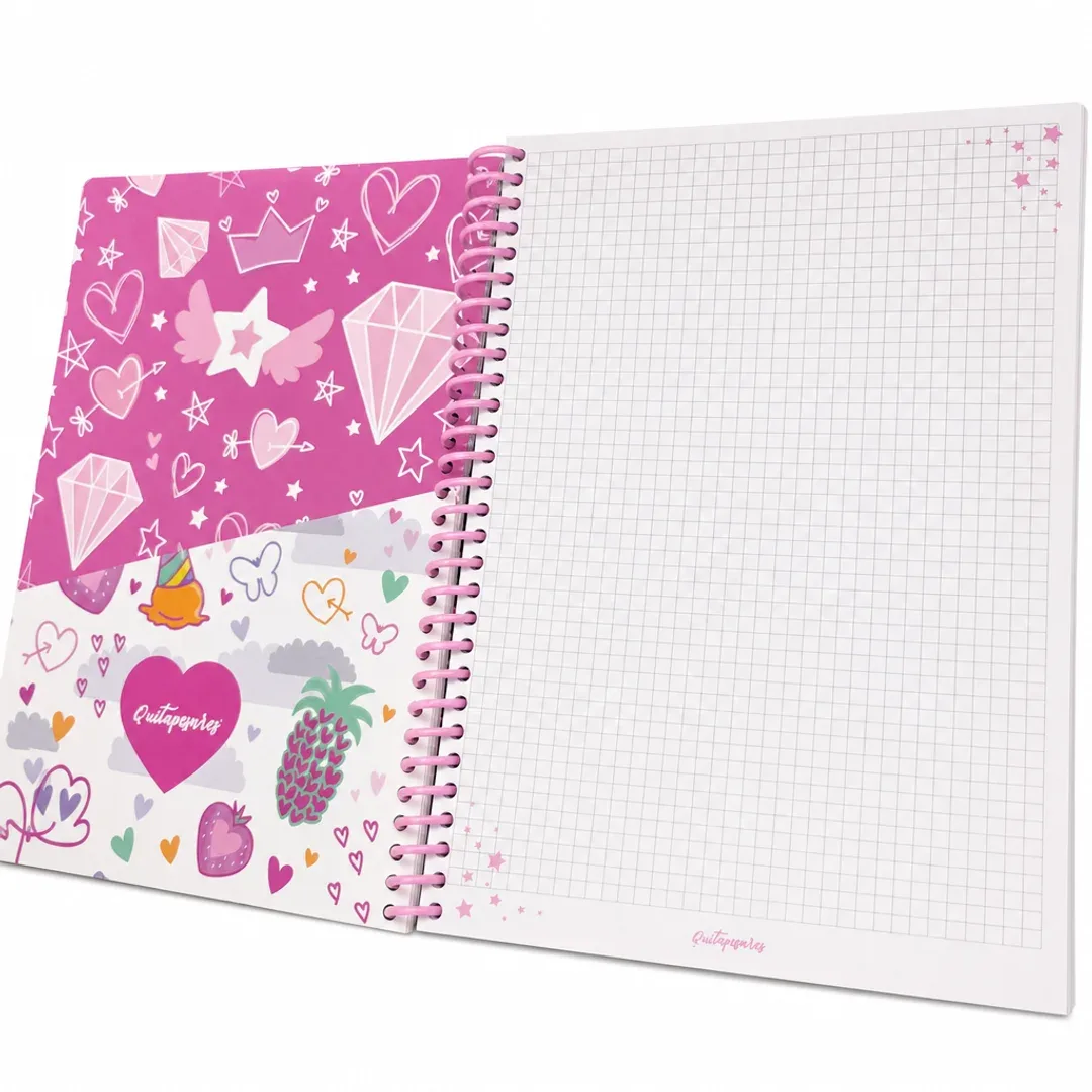 CUADERNO PREMIUM UNIVERSITARIO 96HOJAS 80GR A CUADROS PASTA DURA D/QUITAPESARES - Imagen 3