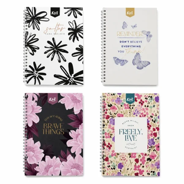 cuaderno universitario pasta dura kiut cuadros 100 hojas