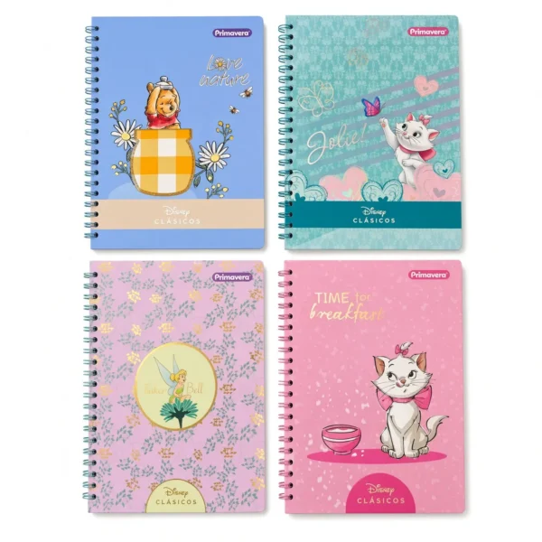 cuaderno universitario disney primavera winnie marie
