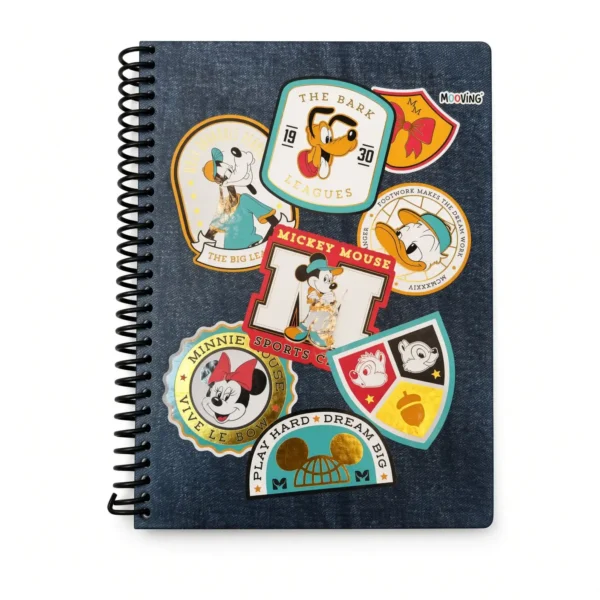 cuaderno mooving mickey friends retro denim taiso shop