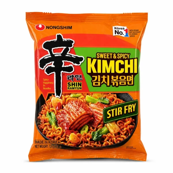 ramen shin ramyun sweet spicy stir fry kimchi