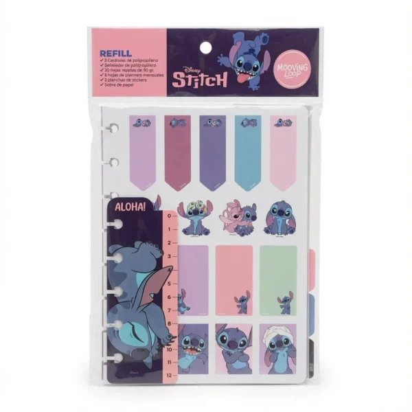 repuesto hojas cuaderno disco stitch a5 taiso shop