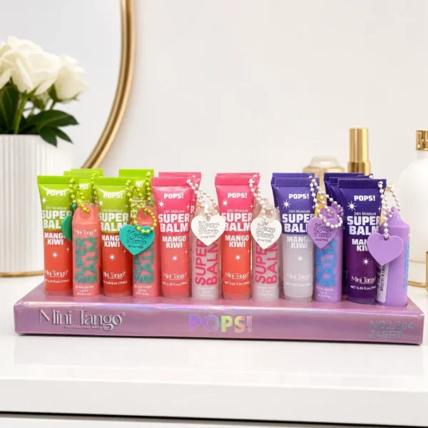 lipgloss balsamo labial llavero pops mini tango