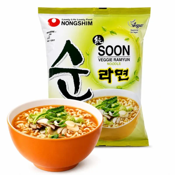 ramen soon veggie ramyun 112g nongshim korea taiso shop