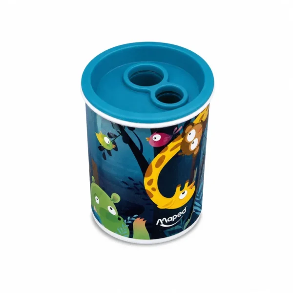 sacapuntas metalico 2 servicios maped jungle fever