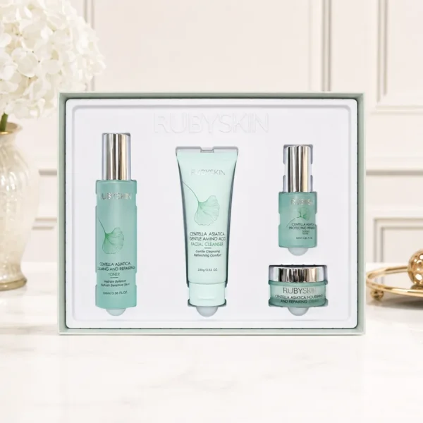 set skincare rubyskin centella asiatica limpiador tonico serum crema