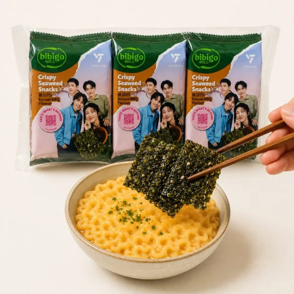 snack alga marina bbq coreano bibigo seventeen edition