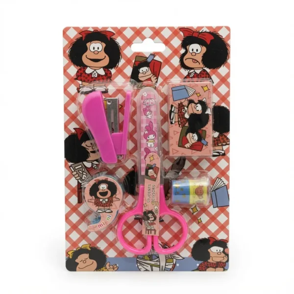 stationery set mini mafalda 5 pcs papeleria