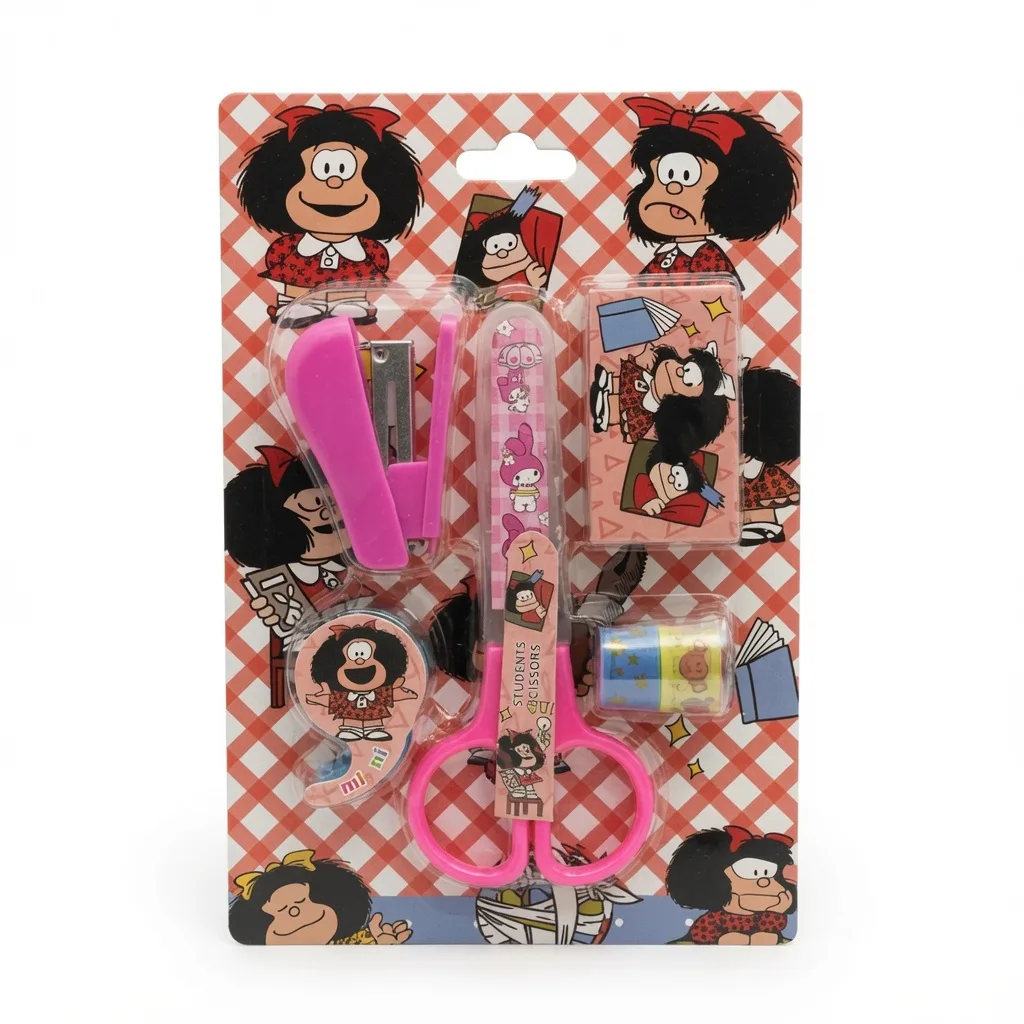 stationery set mini mafalda 5 pcs papeleria